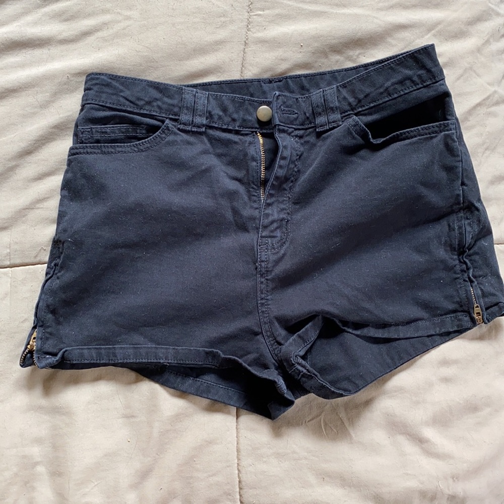 American Apparel Black Jean Shorts